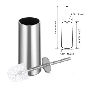 Homemaxs Scopino Bagno e Portascopino WC, per WC in Medium, Silver - Ilgrandebazar