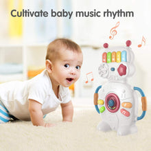 Carica l&#39;immagine nel visualizzatore di Gallery, Giocattolo Musicale Elettronico Robot per Bambini per 1 anno, Natale, Halloween, Capodanno, regali, giocattoli sensoriali per neonati,bambini piccoli, ragazzi, ragazze e giochi di compleanno 6-12 mesi