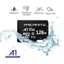 Carica l&#39;immagine nel visualizzatore di Gallery, ARCANITE AKV30A1128 microSDXC - Scheda di memoria con adattatore SD, 128 GB - Ilgrandebazar