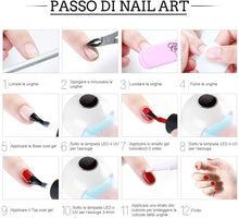 Carica l&#39;immagine nel visualizzatore di Gallery, Coscelia kit 10pc semipermanenti per unghie il Top coat il Base coat e il Matt Top coat Smalto per Unghie gel semipermanente gel ricostruzione unghie