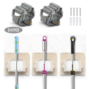 VADIV Portascope da Muro, Parete, 5 Pezzi Porta Scopa Mop... - Ilgrandebazar
