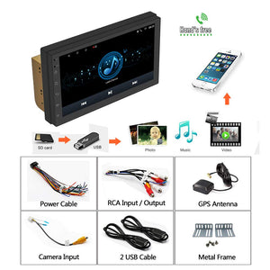 2 Din Android 7.1 In Dash Video Player, KX1018 Musica S3 Quad Core 16GB ROM - Ilgrandebazar