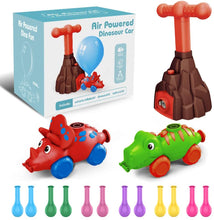 Carica l'immagine nel visualizzatore di Gallery, Giochi Auto a Palloncino Dinosauro Auto Alimentata ad aria Inerzia Educativi Giochi per esperimenti scientifici Aerodinamica Giocattoli STEM Regalo per Bambini