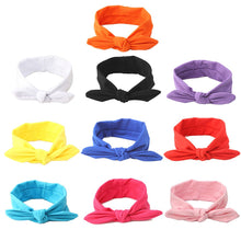 Carica l&#39;immagine nel visualizzatore di Gallery, GBATERI 10 Pack Novità fasce capelli neonata cotone con 4,5&quot; Bow lavorato a...