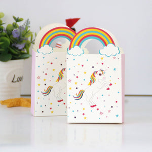 TOYMYTOY 24Pezzi Sacchetti regalo in carta unicorno compleanno per 1, bianco - Ilgrandebazar