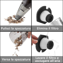 Carica l'immagine nel visualizzatore di Gallery, Newdora Aspirapolvere per Auto per Interni Auto con Aspirazione a Vuoto Potente da 5000PA per Portatile di Usi Secco e Umido con Cavo da 5 Metri e Borsa per Il Trasporto (Cavo)