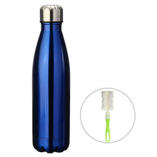 Carica l&#39;immagine nel visualizzatore di Gallery, king do way Portatile Borraccia in Acciaio Inox, Termica Bottiglia 500ml, Blu - Ilgrandebazar