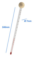 Carica l&#39;immagine nel visualizzatore di Gallery, Lantelme 7879 - Termometro analogico per biberon, in vetro, 24 cm Trasparente - Ilgrandebazar