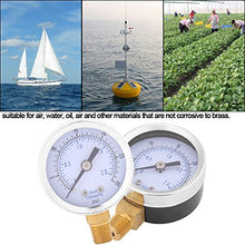 Carica l&#39;immagine nel visualizzatore di Gallery, 0-30psi Manometro Di Pressione D&#39;Aria 0-2bar Idraulico A Bassa...