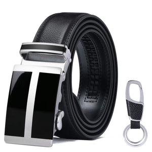 flintronic Cintura da Uomo in Pelle con Fibbia Automatica, Moda a... - Ilgrandebazar