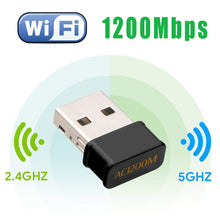 Carica l&#39;immagine nel visualizzatore di Gallery, Maxesla Adattatore WiFi USB Mini 1200 Mbps Dual Band 1200Mbps - Ilgrandebazar