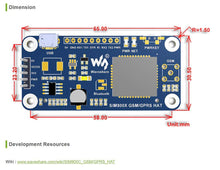 Carica l&#39;immagine nel visualizzatore di Gallery, Waveshare gsm/GPRS/Bluetooth Hat for Raspberry Pi SIM800C GSM/GPRS HAT Board - Ilgrandebazar