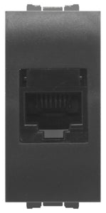FEB 14083 Presa RJ45 Categoria 6 Plug 8/8, Grigio Scuro - Ilgrandebazar