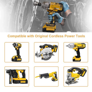 Powayup DCB184 20V 5.0Ah Batteria Sostituzione per DeWalt 18V MAX