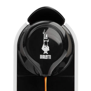 Bialetti Gioia, Macchina Caffè Espresso per Capsule in Alluminio, Supercompatta, Serbatoio 500 ml, Bianco