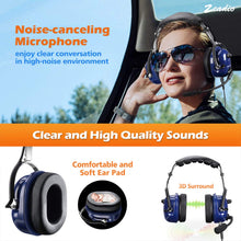Carica l&#39;immagine nel visualizzatore di Gallery, Zeadio Cyanine militare Noise Cancelling Overhead Headset 2 spina per... - Ilgrandebazar