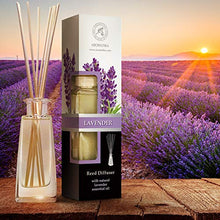 Carica l'immagine nel visualizzatore di Gallery, Diffusore con Olio Essenziale di Lavanda 100ml 8 Bastoncini Bambù -...