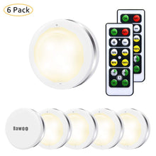 Carica l&#39;immagine nel visualizzatore di Gallery, Luci Armadio Luce Notturna Lampada LED Bawoo 6PCS Bianco Caldo - Ilgrandebazar