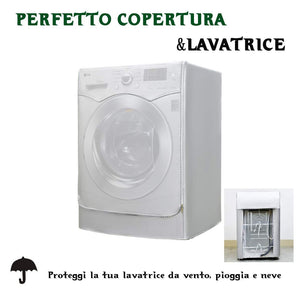 AKEfit Coperchio della Lavatrice Protettivo 60×60×85cm, Silver