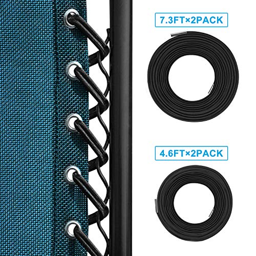 Cordini di ricambio universali per sedie a gravità zero (4 cordi), Keten,...