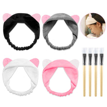 Carica l&#39;immagine nel visualizzatore di Gallery, PAMIYO 4pcs Fascia Capelli per Maschera Facciale + Pennello Maschera... - Ilgrandebazar