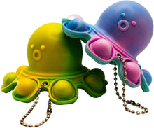 Carica l'immagine nel visualizzatore di Gallery, SnooZy KIDS Pop It Reversibile Octopus Push Pop (Multi Blue) Fidget Toy Octopus - Portachiavi Fidget Toys - Capovolgi il polpo per migliorare il tuo umore - Consegna veloce