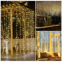 Carica l'immagine nel visualizzatore di Gallery, Tenda Luminosa 3 x 3m, Infankey 300LED Luci da Esterno con Telecomando, 8...