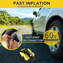 Carica l&#39;immagine nel visualizzatore di Gallery, VXDAS Compressore Aria, 150Psi DC 12V Pompa Elettrica per Car Tire Inflator - Ilgrandebazar