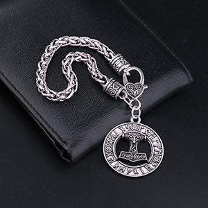 Charm ciondolo a forma di martello Thor Hammer Mjolnir Viking amuleto... - Ilgrandebazar