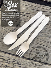 Carica l&#39;immagine nel visualizzatore di Gallery, BAMBOODLERS Forchette Monouso in Legno | 100% Naturale, Ecologico,... - Ilgrandebazar