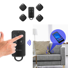 Carica l&#39;immagine nel visualizzatore di Gallery, Key Finder, cercatore Chiave Portachiavi Wireless con 4 riceventi, Pet Black - Ilgrandebazar