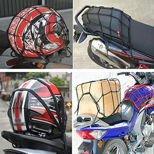 2pz Rete Ragno Elastica + Corda Elastica, Annhao Accessori per Moto Bici... - Ilgrandebazar