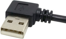 Carica l'immagine nel visualizzatore di Gallery, ChenYang Cavo dati da USB 2.0 A maschio a USB Mini B maschio, ad angolo di 90 gradi, 50 cm Nero