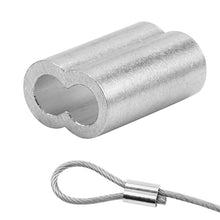 Carica l&#39;immagine nel visualizzatore di Gallery, HSEAMALL - Set di 340 manicotti per corda metallica, in 8 misure, M1.2-M6,...