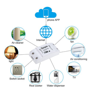 Festnight SONOFF Smart switch Wifi Timer, 10A / 2200W Android/IOS 1pc - Ilgrandebazar