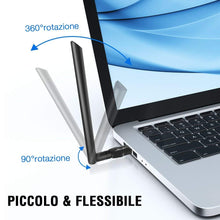 Carica l&#39;immagine nel visualizzatore di Gallery, Adattatore Antenna WiFi USB 1200 Mbps LOFTER Wi-Fi - Ilgrandebazar
