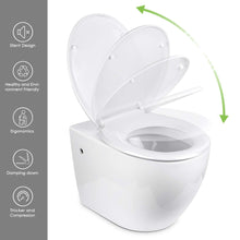 Carica l&#39;immagine nel visualizzatore di Gallery, Amzdeal Copriwater, Sedile WC con Chiusura Ammortizzata, Slow Down Muto... - Ilgrandebazar