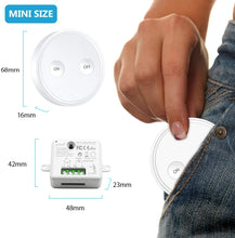 Carica l&#39;immagine nel visualizzatore di Gallery, Paio Interruttore per Luce Senza Fili, LoraTap 3pz Interruttori Remoto con 2 Ricevitori a Relè 2500W, Telecomando 200m 230V, On/Off Wireless Switch per Lampade e Apparecchi Elettrici