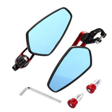 Carica l&#39;immagine nel visualizzatore di Gallery, Yizhet Universale 7/8&quot; 22mm Specchio Moto, Retrovisore CNC Alluminio Rosso - Ilgrandebazar