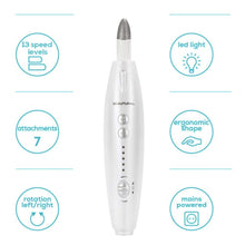 Carica l&#39;immagine nel visualizzatore di Gallery, BEAUTURAL Manicure e Pedicure Elettrico Professionale Kit, Potente Fresa per... - Ilgrandebazar