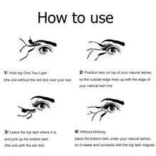 Carica l&#39;immagine nel visualizzatore di Gallery, Ciglia magnetiche,naturale Magnetiche 3D, magnetico ciglia finte 1pc - Ilgrandebazar