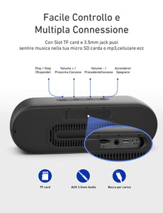 VTIN R4 Cassa Bluetooth 10W Altoparlante 24 Ore blu - Ilgrandebazar