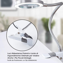 Carica l&#39;immagine nel visualizzatore di Gallery, Lampada Estetista con Lente d&#39;Ingrandimento 8 Diottrie,Lampada LED USB... - Ilgrandebazar