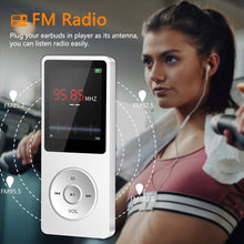 Carica l'immagine nel visualizzatore di Gallery, Lettore MP3, Lettore Musicale con Scheda SD da 32 GB, Lettore MP3 Bambini Portatile Lossless Sound con Radio FM/Registratore Vocale/Video/E-Book (Cuffie, Cavo USB inclusi) bianca