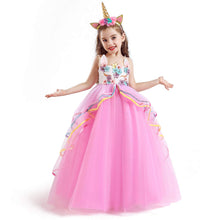 Carica l&#39;immagine nel visualizzatore di Gallery, TTYAOVO Ragazze Unicorno Elegante Vestito da Principessa Bambini Fiore... - Ilgrandebazar