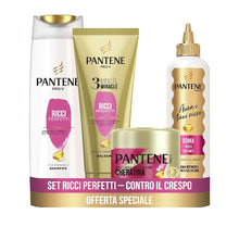 Carica l&#39;immagine nel visualizzatore di Gallery, Pantene Pro-V Ricci Perfetti, Set composto da Shampoo capelli ricci 225ml, Balsamo Capelli 3Minute Miracle150ml, Maschera Capelli 300ml, Crema Nutriente 270ml, Regalo