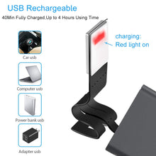 Carica l&#39;immagine nel visualizzatore di Gallery, EasyULT Lampada da Lettura USB Ricaricabile, Luce Notturna, 3 Nera - Ilgrandebazar
