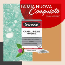 Carica l'immagine nel visualizzatore di Gallery, Swisse Integratore Capelli Pelle Unghie, Integratore Alimentare con Biotina, Zinco, Vitamina C, Ferro, Silicio ed estratto di Cardo mariano, 60 Compresse