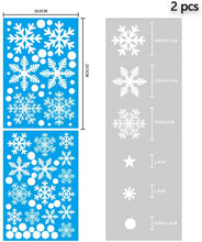 Carica l'immagine nel visualizzatore di Gallery, Feliciay 274pcs Fiocchi Di Neve Natalizi Adesivi Elettrostatici Per Finestre Riutilizzabili Decorazioni Per Fiocchi Di Neve Ornamenti Albero Natale Vetro Festa Babbo Natale Regali (16 Fogli)