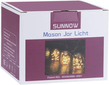 Carica l'immagine nel visualizzatore di Gallery, Lampada Solare, 4 Pezzi Lampade Solari Barattolo di Vetro Illuminante Impermeabile Lampade con 30 LED per da Esterno Giardino Giardino Feste Camera da Letto Decorazioni, Luce Bianco Caldo (4 Pezzi)
